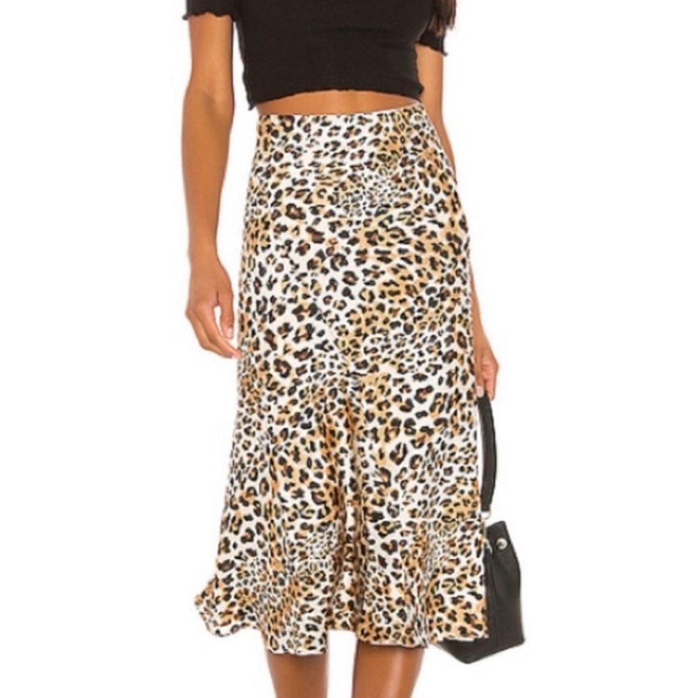 Majorelle Leopard Print Kara Skirt
